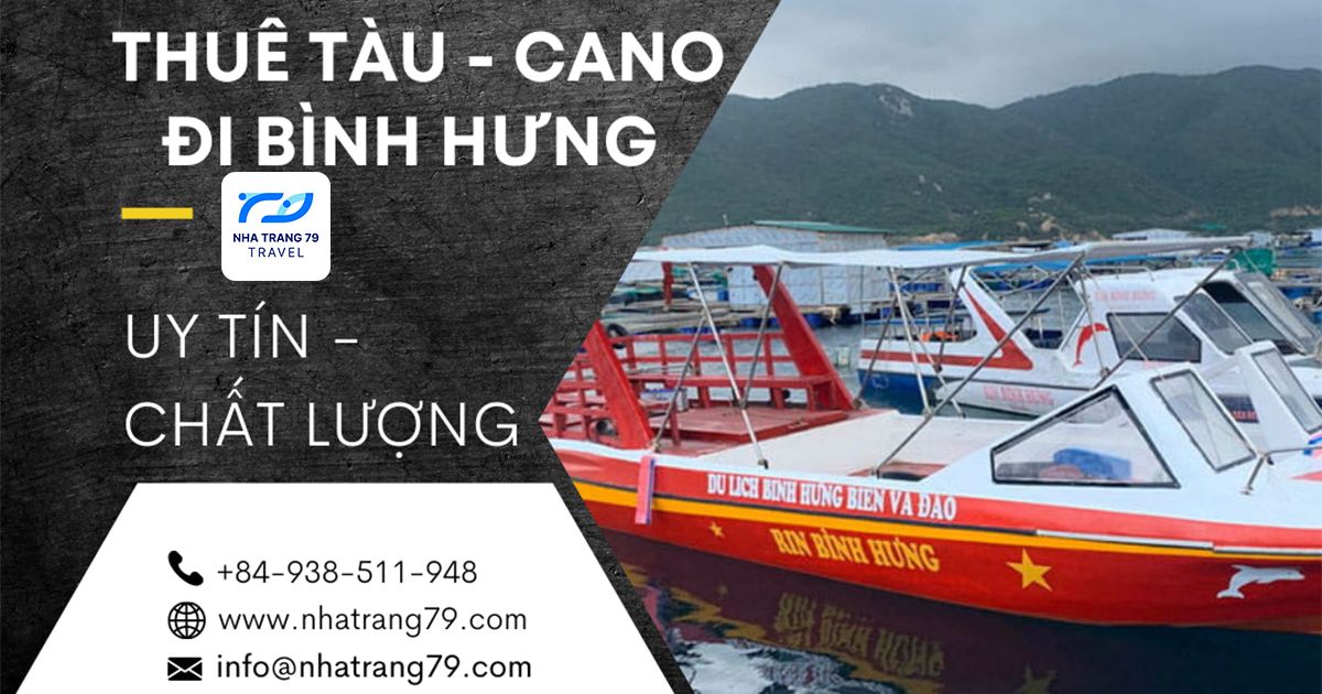 Thuê Tàu Cano Đi Đảo Bình Hưng Uy Tín Chất Lượng An Toàn